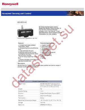 BZ-2RS-A2 datasheet  